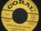 Romance Watson - Where does that leave me, rare Listen