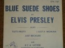 ELVIS PRESLEY BLUE SUEDE SHOES TEMP SLEEVE +INSERT RARE