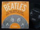 BEATLES All You Need Is Love Danish 45 + PS NM RARE