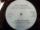 June Evans 12in If You Want My Lovin H&H Rare Boogie