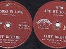 CLIFF RICHARD & THE SHADOWS Lessons In Love 78 RPM Phil