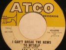 BEN E. KING I Can't Break The News... NORTHERN SOUL 45