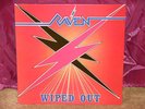 RAVEN WIPED OUT LP NM METAL INSERTS 7 POSTER
