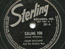 HEAR-Rare Country 78- Hank Williams 1st Record-Sterling