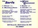 THE SERFS uber rare DC kbd punk powerpop split ep 1982