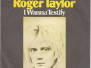 Roger Taylor QUEEN i wANNA tESTIFY DUTCH 45 Stock copy