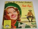 PATTI PAGE I WANNA BE A COWBOY SWEETHEART 45 EP + PS NM