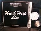 Uriah Heep LIVE DBL Jan 1973 PROMO LP w/BOOK
