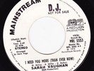 70'S SOUL 45 RPM- SARAH VAUGHAN on MAINSTREAM (PROMO)