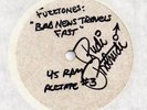 FUZZTONES - BAD NEWS TRAVELS FAST.....ACETATE....SIGNED