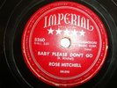 R&B / BLUES- ROSE MITCHELL- IMPERIAL 78 RPM RECORD-HEAR