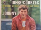 JOHNNY HALLYDAY CHEVEUX LONGS... RARE 45 EP PAPIER