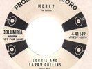 COLLINS KIDS ROCKABILLY PROMO 45 on COLUMBIA - MERCY
