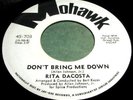 RITA DACOSTA Dont Bring Me Down 45 Northern Soul Listen