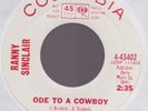 Orig RANNY SINCLAIR Ode To A Cowboy MOD JAZZ promo 45