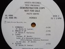 PATTI SMITH Horses TEST PRESSING + INFO SHEET 1975 MINT