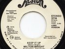 MILTON WRIGHT - KEEP IT UP - US ALSTON PROMO 7