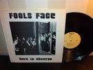 FOOLS FACE Here To Observe LP rare private POWER POP