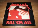 METALLICA Kill 'Em All LP Megaforce/Lyric Sleeve ORIG