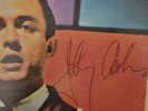 Johnny Cash: Signed record + record mailer envelope.
