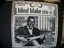 BLIND BLAKE Search Warrant Blues 78 rpm WAX Lp Record