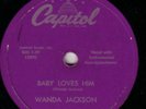 ROCKABILLY 78 WANDA JACKSON BABY LOVES HIM/CRYIN THRU