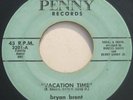 Motown Northern 45 - BRYAN BRENT & CUT-OUTS - Vacation