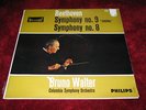 PHILIPS HIFI-STEREO 835 542/3 Beethoven Symp 8/9 WALTER