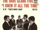 DAVE CLARK FIVE-PICTURE SLEEVE-(I KNEW IT ALL THE TIME)