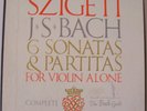 BACH 6 SONATAS LP BOX/SZIGETI/BG 627/9/VANGUARD/GUILD