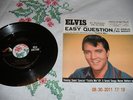 ELVIS PRESLEY RECORD/PS EASY QUESTION BOTH MINT