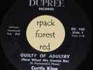 CURTIS KING - Guilty Of Adultry - DUPEE - rare soul 45