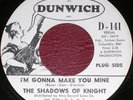 SHADOWS OF KNIGHT I'm Gonna Make You Mine DUNWICH DJ 45