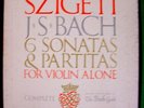 JOSEPH SZIGETI-BACH 6 SONATAS & PARTITAS-VANGUARD 3LP