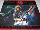 MSG Rock Will Never Die LP Michael Schenker UFO, SIGNED