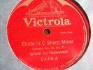 1923 PADEREWSKI CHOPIN MAZURKA in A Min Op 17.4/ ETUDE 