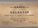 Papa Celestin Tuxedo Orchestra Postcard Handbill Dance 