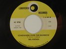 DEL VIKINGS doo-wop 45 SOMEWHERE OVER THE RAINBOW/HEY,S
