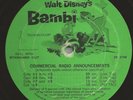 BAMBI ? 1942 WALT DISNEY'S ANIMATION 33 RPM RADIO SPOTS