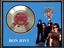 BON JOVI - LIVING ON A PRAYER - FRAMED 'SILVER' 45rpm  RECORD