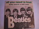 THE BEATLES  All you need is love TOP RARE SPAIN P/S 45