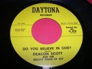 Black Gospel Soul 45 DEACON SCOTT & MIGHTY KINGS of JOY