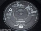 The Beatles - Yesterday UK Parlophone 1976 Demo Record 7