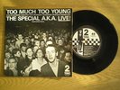 SPECIAL AKA TOO MUCH TOO YOUNG PAPER LABEL 2 TWO TONE SKA SPECIALS