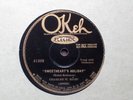 CHARLES HAMP w. DORSEY BROS., McCONVILLE Sweetheart's Holiday OKEH Hot Dance 78