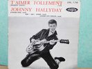 pochette vide EP Johnny Hallyday  t'aimer follement