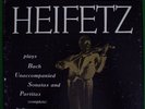 HEIFETZ-BACH UNACCOMPANIED SONATA&PARITAS,RCA LM 6105  MONO RED SEAL, 3 LP BOX