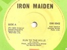 IRON MAIDEN RARE IRISH RUN TO THE HILLS EMI 5542 NEAR MINT