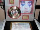 Alice Cooper 24 kt Gold Record 