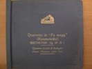 HIS MASTER`S VOICE BEETHOVEN QUARTET IN F MAJOR BUDAPEST STRING QUARTET 4x78RPM
